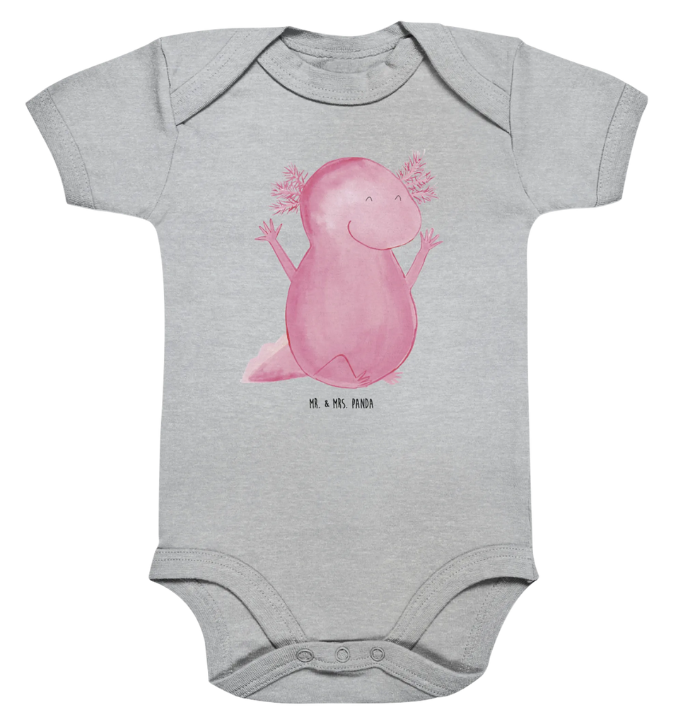 Organic Baby Body Axolotl Hurra Babykleidung, Babystrampler, Strampler, Wickelbody, Baby Erstausstattung, Junge, Mädchen, Axolotl, Molch, Axolot, Schwanzlurch, Lurch, Lurche, fröhlich, Spaß, Freude, Motivation, Zufriedenheit