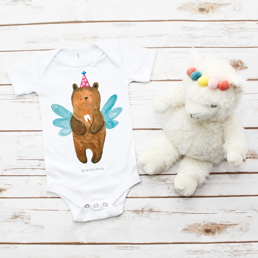 Organic Baby Body Bär Zahnfee Babykleidung, Babystrampler, Strampler, Wickelbody, Baby Erstausstattung, Junge, Mädchen, Bär, Teddy, Teddybär, Zahnfee, Fee, Milchzahn, Erster Zahn