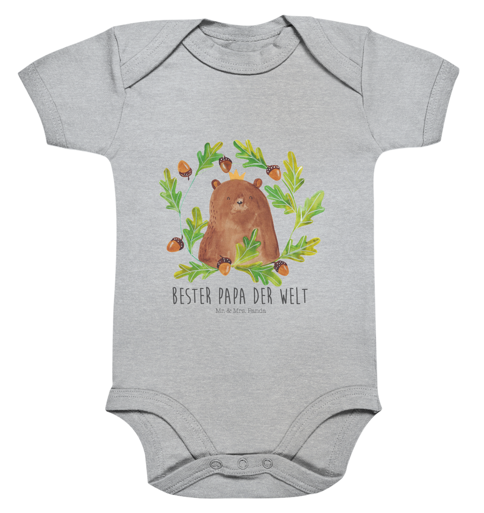 Organic Baby Body Bär König Babykleidung, Babystrampler, Strampler, Wickelbody, Baby Erstausstattung, Junge, Mädchen, Bär, Teddy, Teddybär, Papa, Papa Bär, bester Vater, bester Papa, weltbester Papa, Vatertag, Vater, Dad, Daddy, Papi