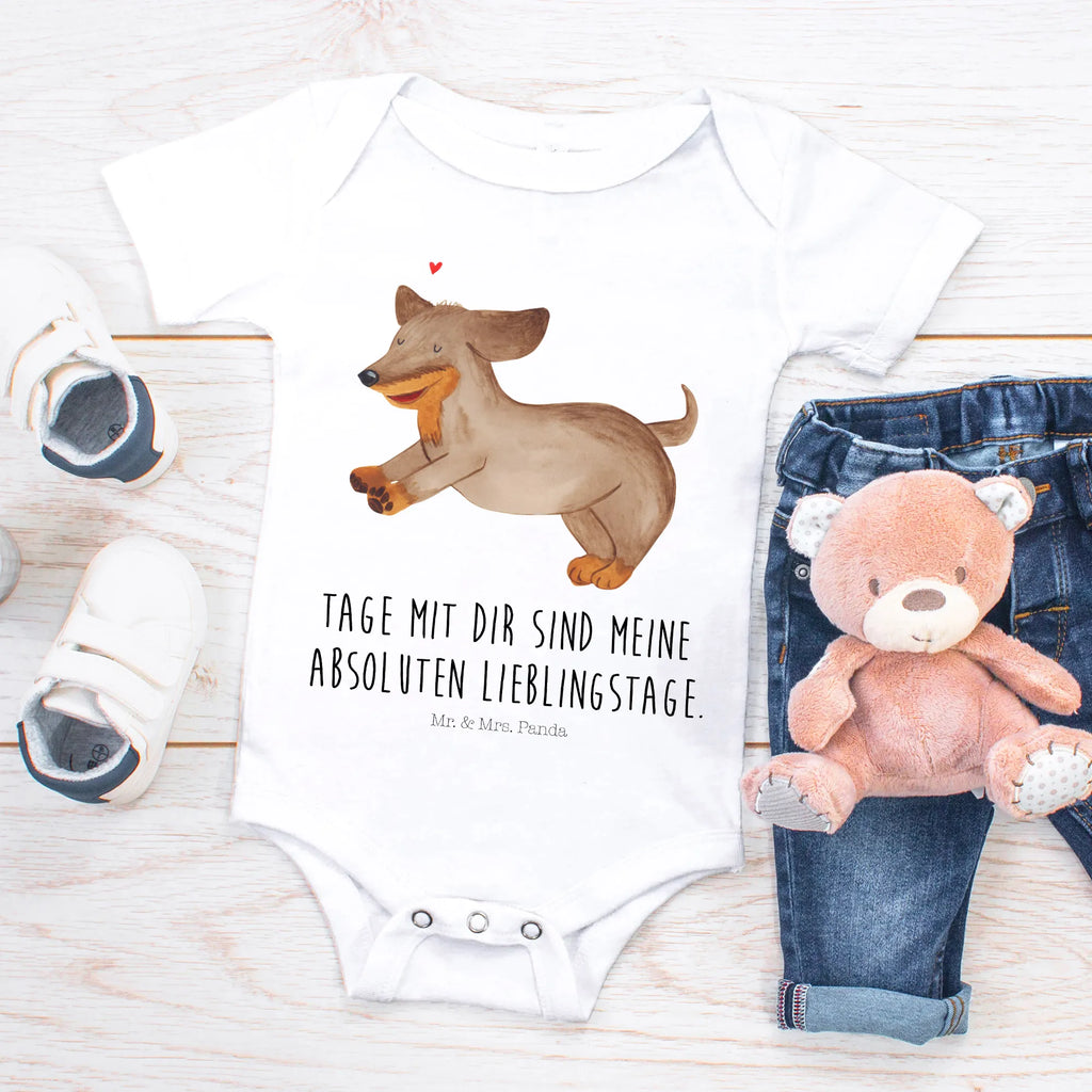 Organic Baby Body Hund Dackel Babykleidung, Babystrampler, Strampler, Wickelbody, Baby Erstausstattung, Junge, Mädchen, Hund, Hundemotiv, Haustier, Hunderasse, Tierliebhaber, Hundebesitzer, Sprüche, Hunde, Dackel, Dachshund, happy dog