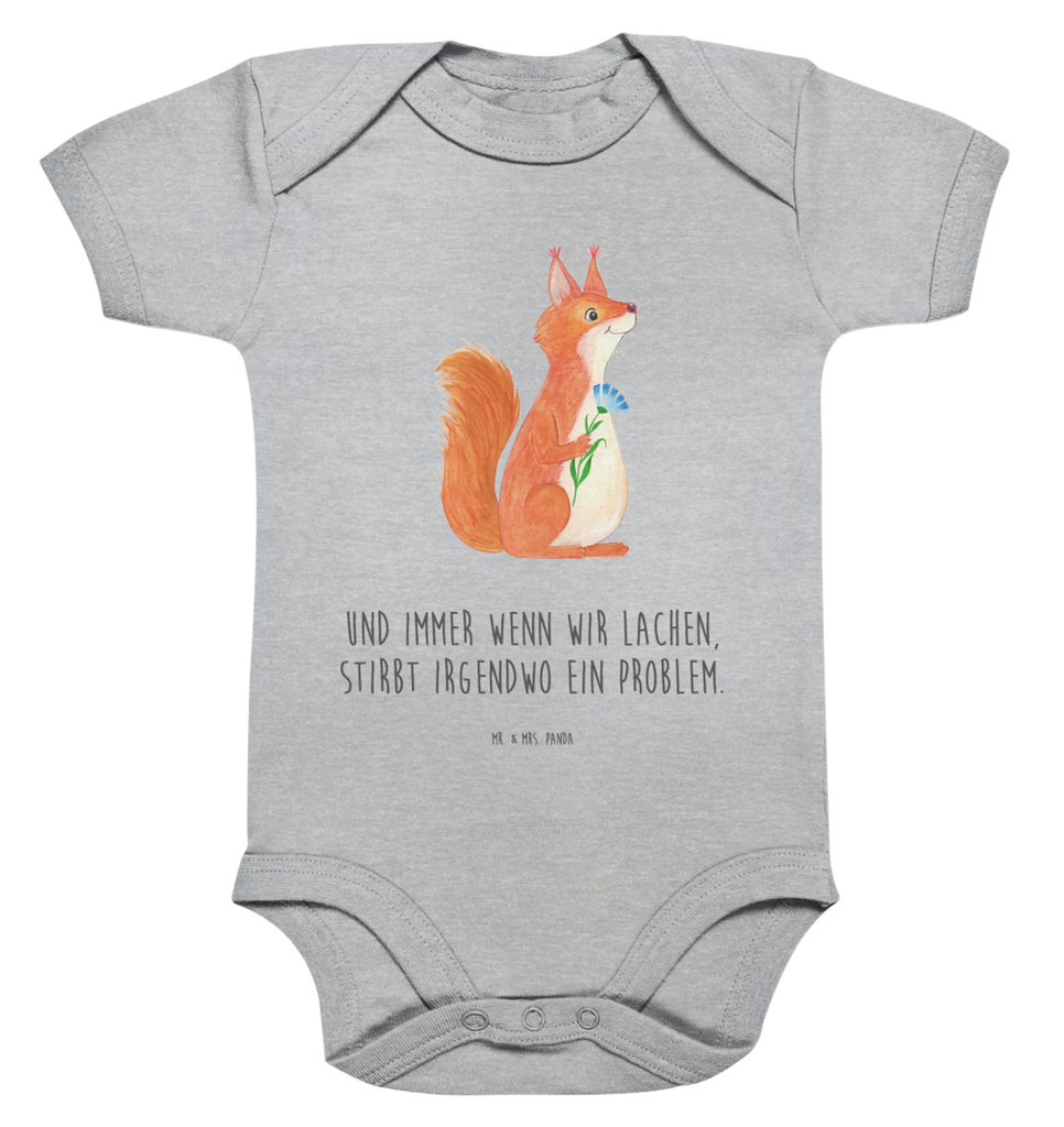 Organic Baby Body Eichhörnchen Blume Babykleidung, Babystrampler, Strampler, Wickelbody, Baby Erstausstattung, Junge, Mädchen, Tiermotive, Gute Laune, lustige Sprüche, Tiere, Eichhörnchen, Eichhorn, Spruch positiv, Lachen, Spaß, Motivation Sprüche, Motivation Bilder, glücklich Spruch, Spruch Deko