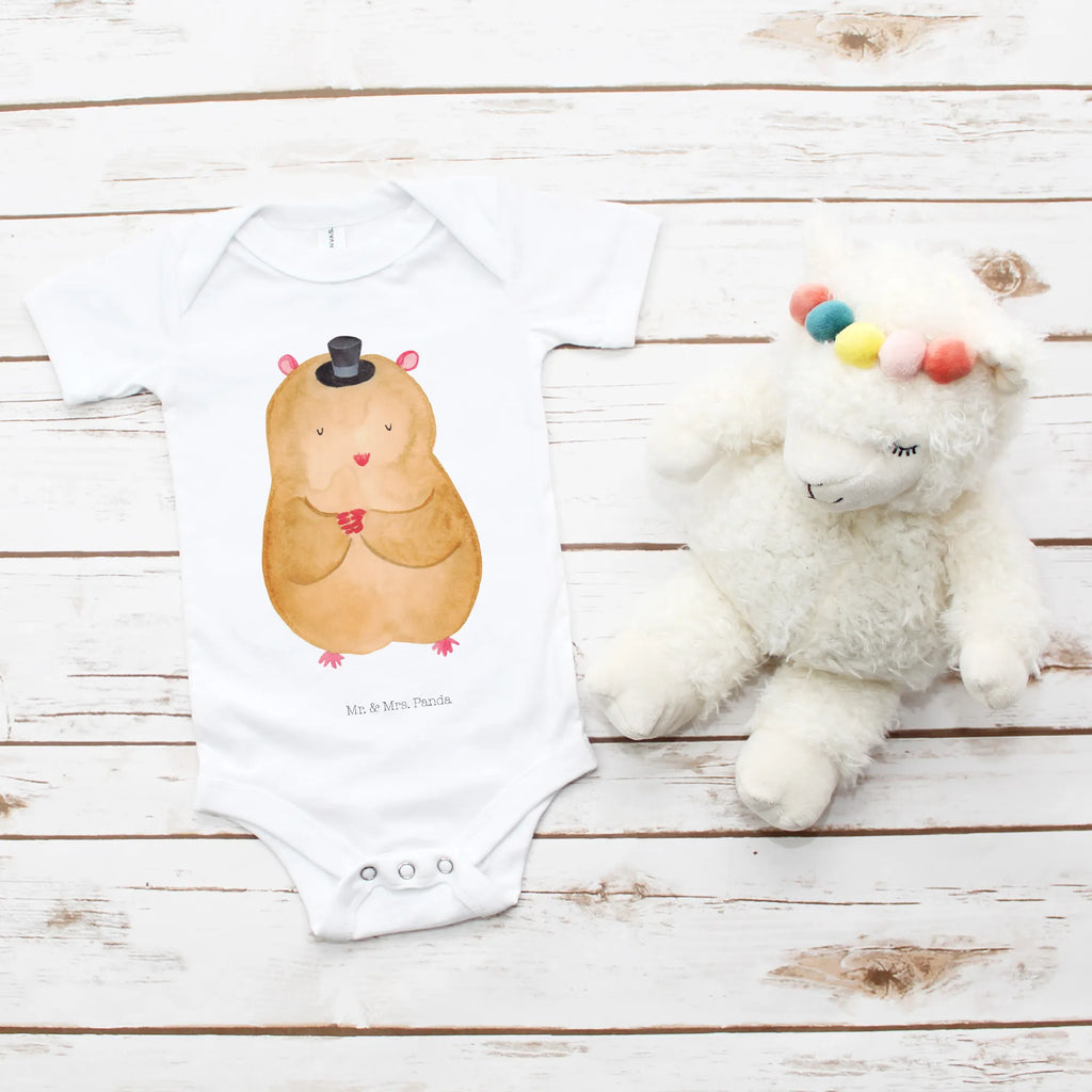 Organic Baby Body Hamster Hut Babykleidung, Babystrampler, Strampler, Wickelbody, Baby Erstausstattung, Junge, Mädchen, Tiermotive, Gute Laune, lustige Sprüche, Tiere, Hamster, Hut, Magier, Zylinder, Zwerghamster, Zauberer