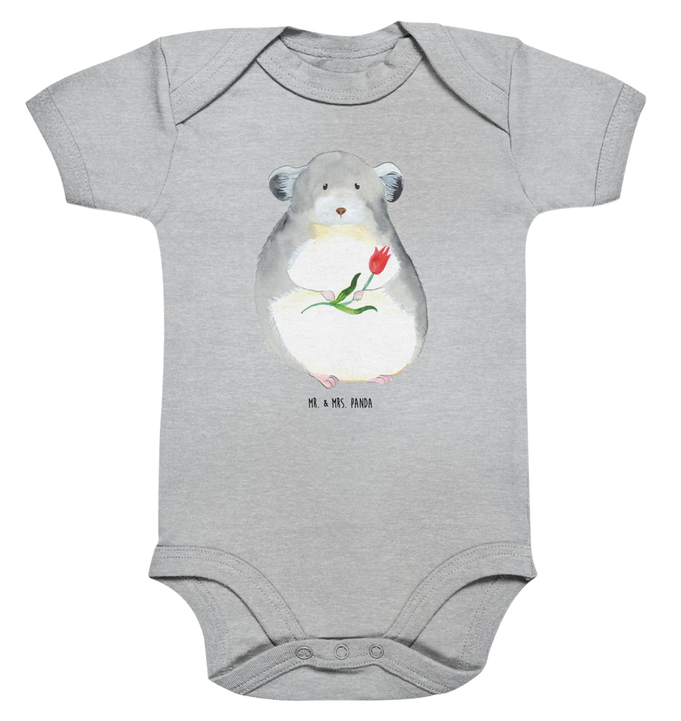 Organic Baby Body Chinchilla Blume Babykleidung, Babystrampler, Strampler, Wickelbody, Baby Erstausstattung, Junge, Mädchen, Tiermotive, Gute Laune, lustige Sprüche, Tiere, Chinchilla, Chinchillas, Liebeskummer, Kummer, Depressionen, traurig sein, Chaos, Glücklichsein, Büro, Büroalltag