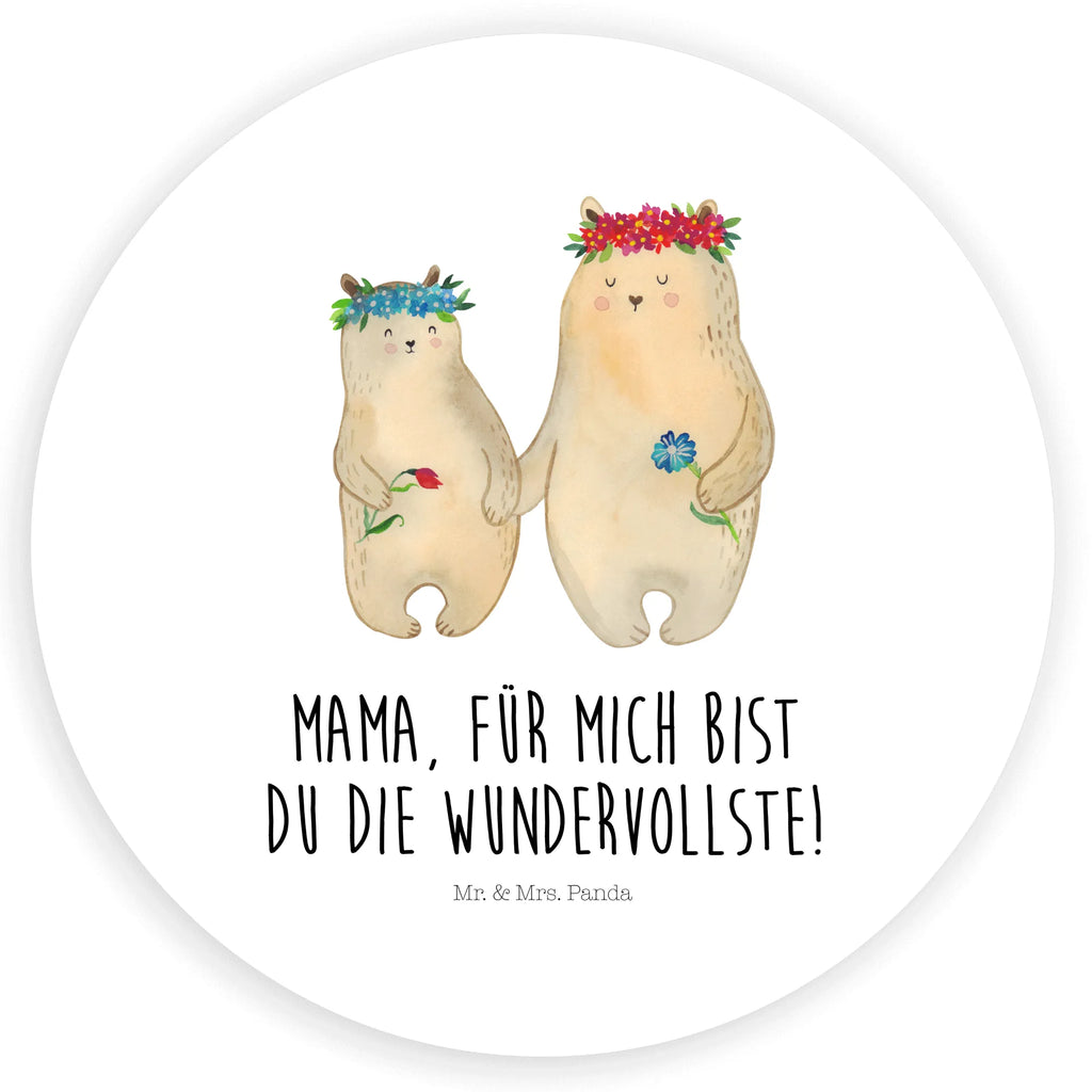 Rund Aufkleber Bären mit Blumenkranz Sticker, Aufkleber, Etikett, Familie, Vatertag, Muttertag, Bruder, Schwester, Mama, Papa, Oma, Opa, Bär, Bären, Mutter, Mutti, Mami, Lieblingsmensch, Lieblingsmama, beste Mutter, weltbeste Mama, Geschenk Mama. Muttertag, Tochter, Kind, Kinder, Töchter, Family, Vorbild