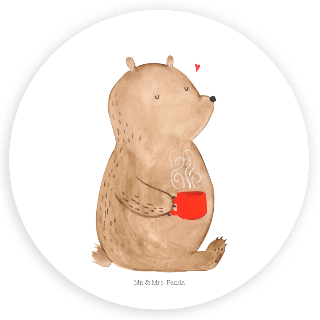 Rund Aufkleber Bär Kaffee Sticker, Aufkleber, Etikett, Bär, Teddy, Teddybär, Kaffee, Coffee, Bären, guten Morgen, Morgenroutine, Welt erobern, Welt retten, Motivation