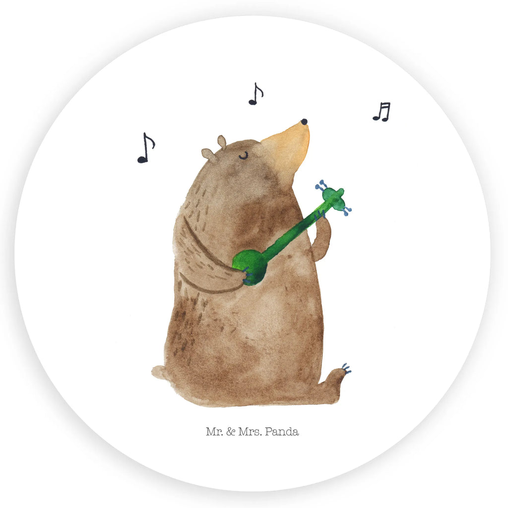 Rund Aufkleber Bär Lied Sticker, Aufkleber, Etikett, Bär, Teddy, Teddybär, Bärchen, Bear, Liebeslied, Lied, Song, Valentinstag, Valentine, Geschenk, Partner, Liebe, Freundin, Frau, Herz, Spruch