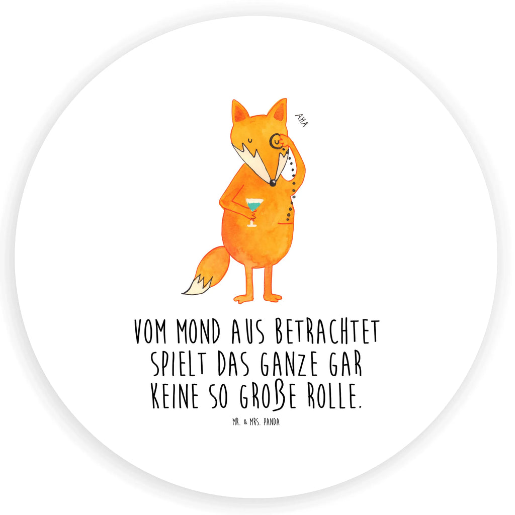 Rund Aufkleber Fuchs Lord Sticker, Aufkleber, Etikett, Fuchs, Füchse, tröstende Worte, Spruch lustig, Liebeskummer Geschenk, Motivation Spruch, Problemlösung