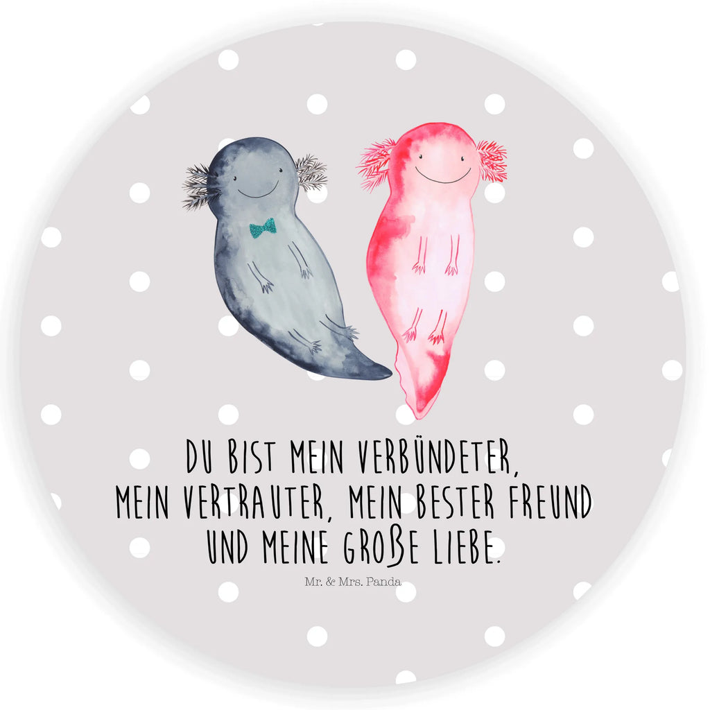 Rund Aufkleber Axolotl Freundin Sticker, Aufkleber, Etikett, Axolotl, Molch, Axolot, Schwanzlurch, Lurch, Lurche, Liebe, große Liebe, Liebesbeweis, Freund, Verlobter, Ehemann, Jahrestag, Valentinstag