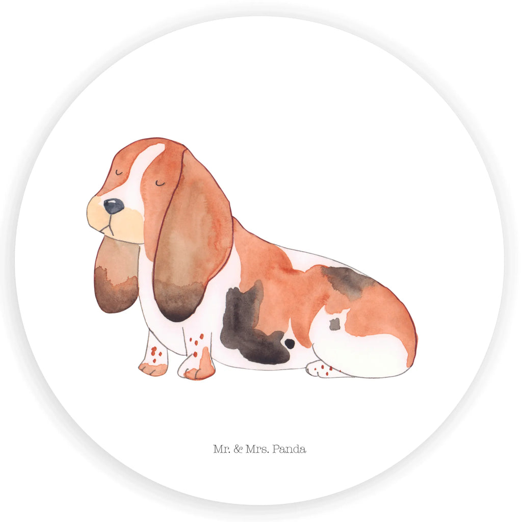 Rund Aufkleber Hund Basset Hound Sticker, Aufkleber, Etikett, Hund, Hundemotiv, Haustier, Hunderasse, Tierliebhaber, Hundebesitzer, Sprüche, Basset Hound, Basset, Hundeliebe, kinderlos