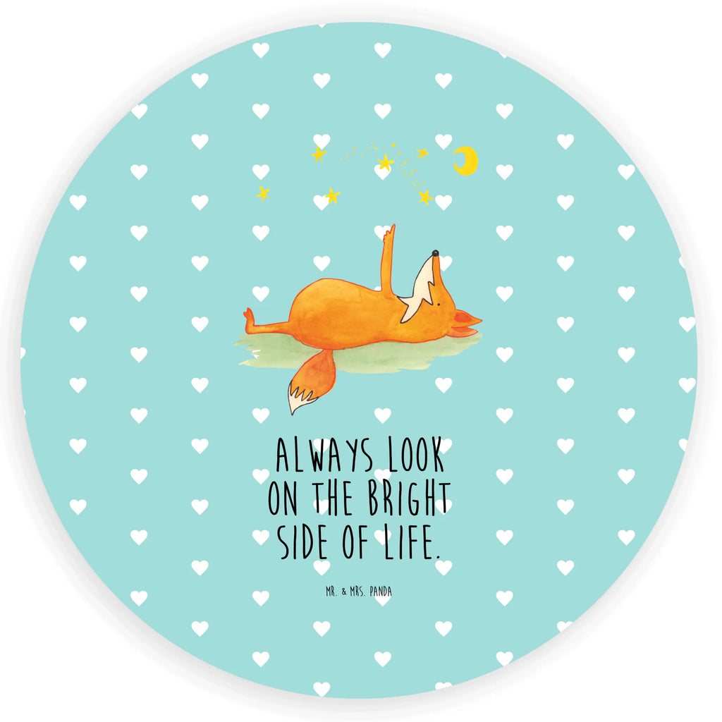 Rund Aufkleber Fuchs Sterne Sticker, Aufkleber, Etikett, Fuchs, Füchse, tröstende Worte, Spruch positiv, Spruch schön, Romantik, Always Look on the Bright Side of Life