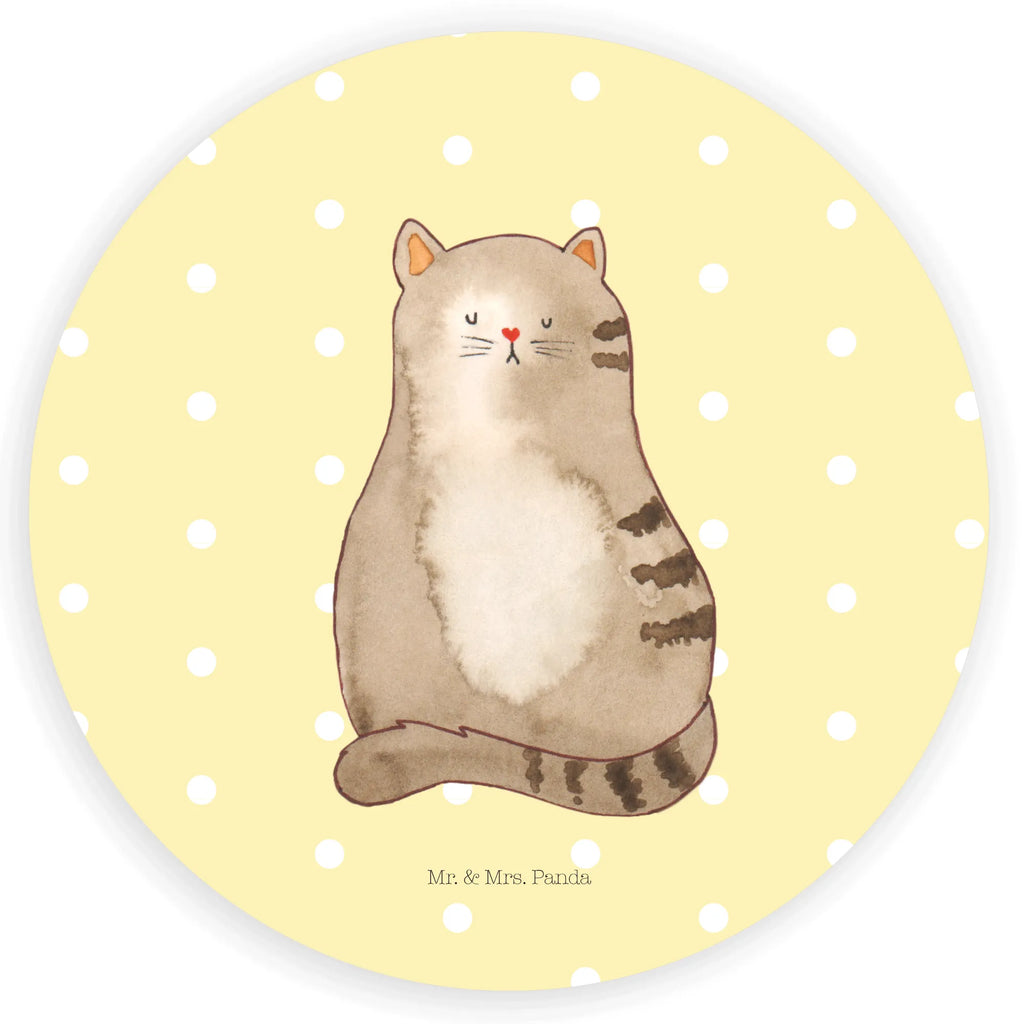 Rund Aufkleber Katze sitzend Sticker, Aufkleber, Etikett, Katze, Katzenmotiv, Katzenfan, Katzendeko, Katzenfreund, Katzenliebhaber, Katzenprodukte, Katzenartikel, Katzenaccessoires, Katzensouvenirs, Katzenliebhaberprodukte, Katzenmotive, Katzen, Kater, Mietze, Cat, Cats, Katzenhalter, Katzenbesitzerin, Haustier, Katzenliebe, Lebensinhalt, Liebe, Mittelpunkt, Familie