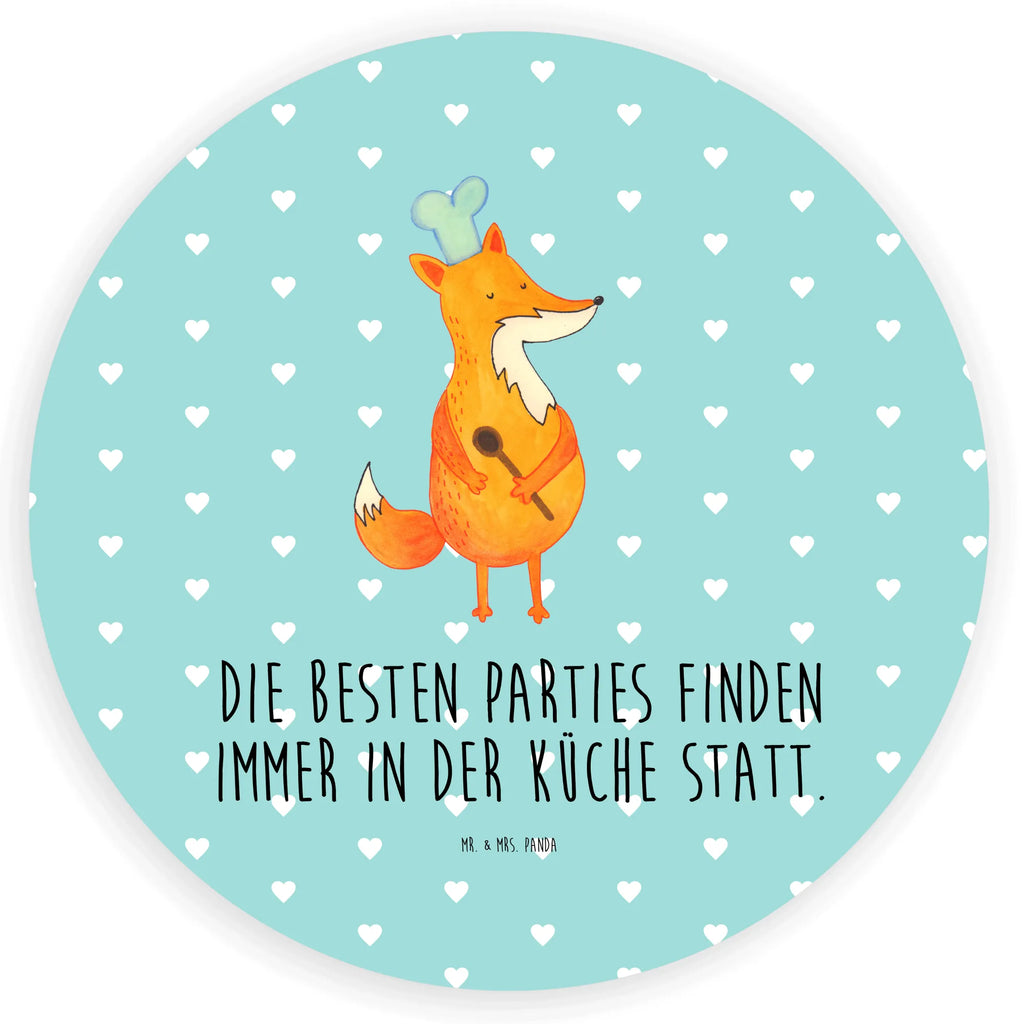 Rund Aufkleber Fuchs Koch Sticker, Aufkleber, Etikett, Fuchs, Füchse, Koch Geschenk, Küche Spruch, Küche Deko, Köche, Bäcker, Party Spruch, Spruch lustig, witzig