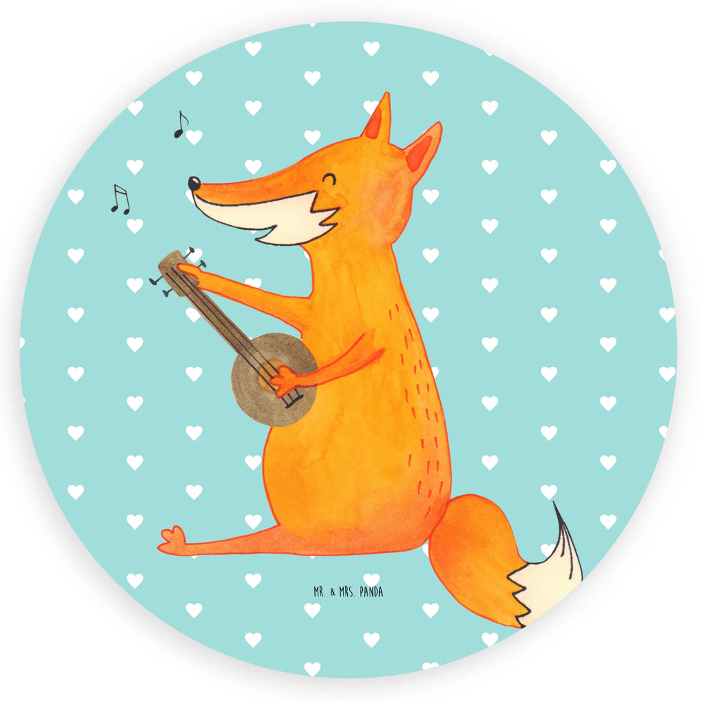 Rund Aufkleber Fuchs Gitarre Sticker, Aufkleber, Etikett, Fuchs, Füchse, Geschenk Musiker, Musik Spruch, Musikerin, Sänger, Sängerin, Gitarre