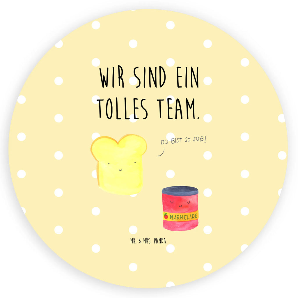 Rund Aufkleber Toast & Marmelade Sticker, Aufkleber, Etikett, Tiermotive, Gute Laune, lustige Sprüche, Tiere, Toast, Marmelade, Dreamteam, süße Postkarte, süß, Küche Deko, Küche Spruch, Frühstück Einladung, Brot, Toastbrot