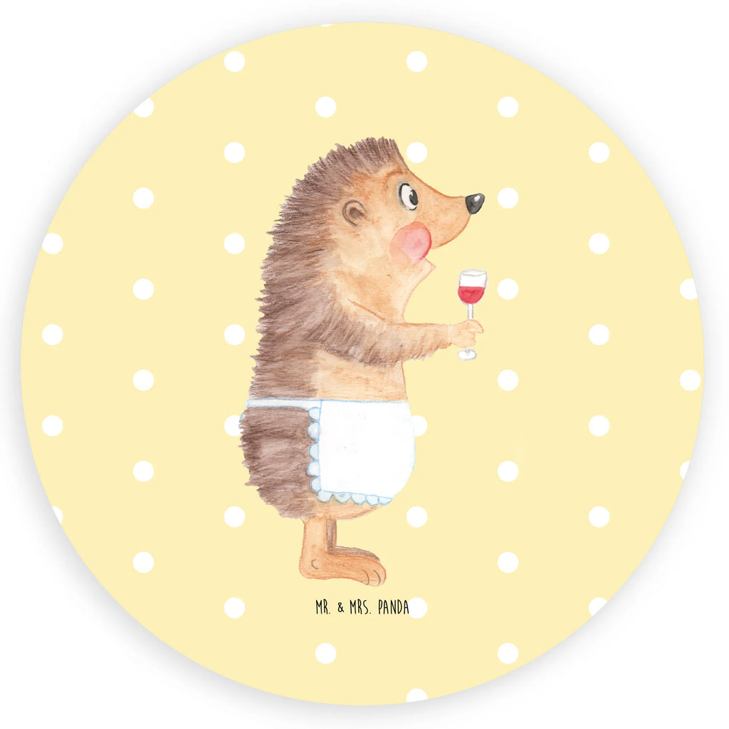 Rund Aufkleber Igel mit Wein Sticker, Aufkleber, Etikett, Tiermotive, Gute Laune, lustige Sprüche, Tiere, Wein Spruch, Igel, Geschenk Weintrinker, Geschenk Weinliebhaber, Wein Deko, Weinglas, Rotwein, Weißwein, Wein trinken