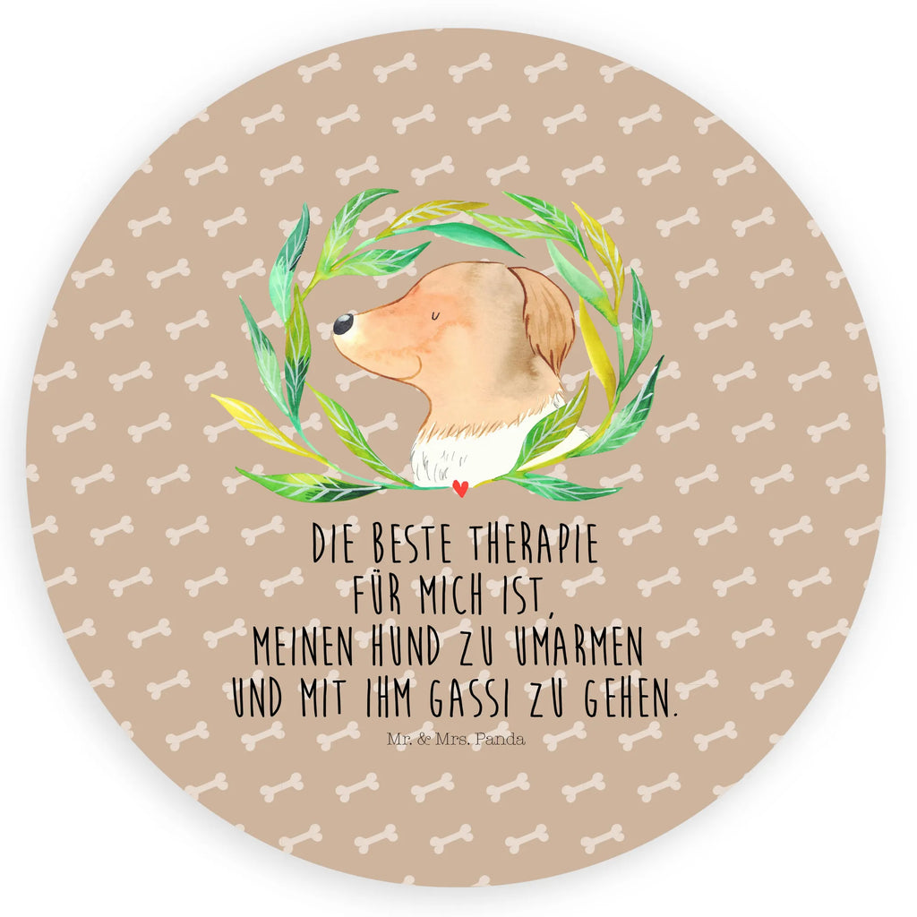 Rund Aufkleber Hund Ranke Sticker, Aufkleber, Etikett, Hund, Hundemotiv, Haustier, Hunderasse, Tierliebhaber, Hundebesitzer, Sprüche, Ranke, Therapie, Selbsttherapie, Hundeliebe, Hundeglück, Hunde