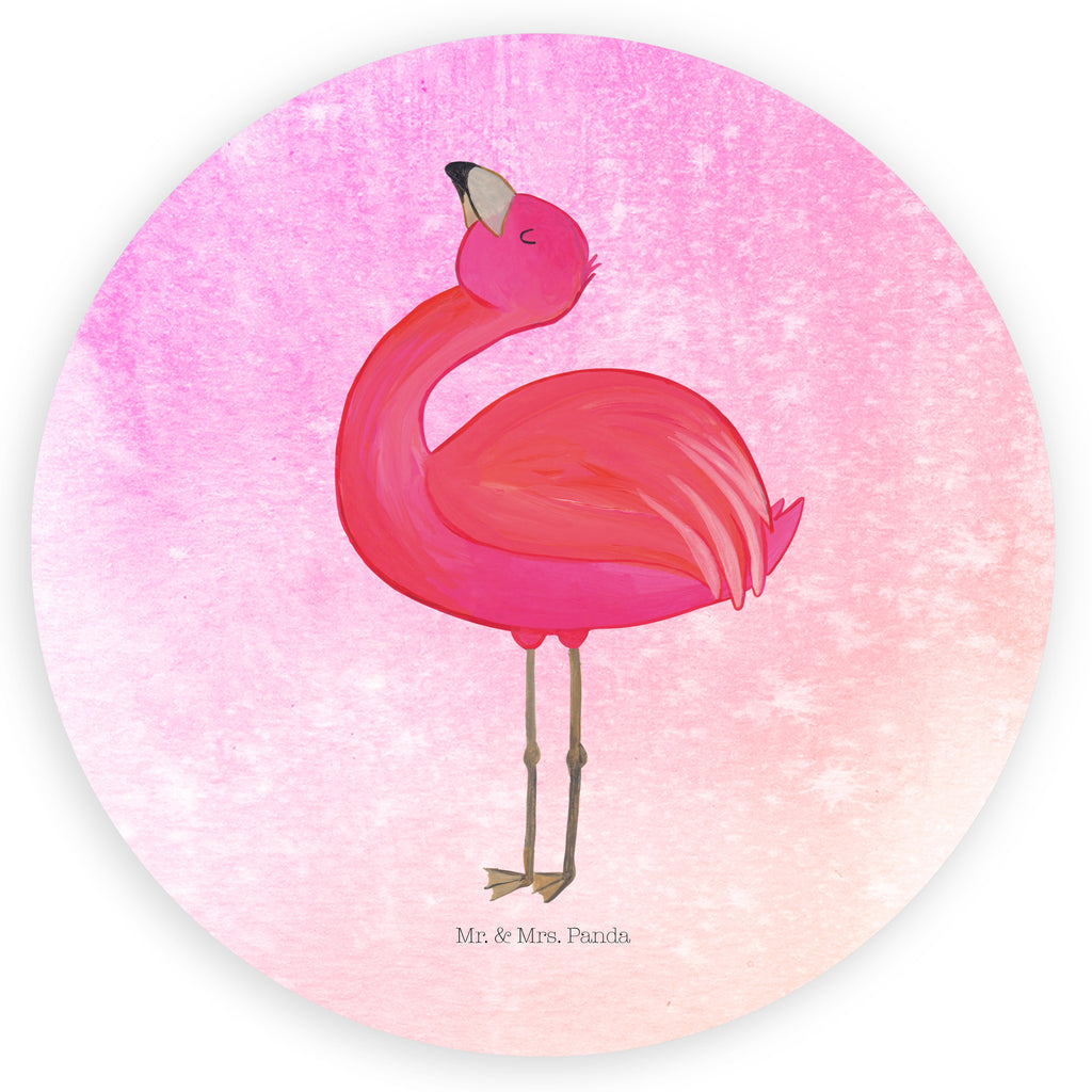 Rund Aufkleber Flamingo stolz Sticker, Aufkleber, Etikett, Flamingo, stolz, Freude, Selbstliebe, Selbstakzeptanz, Freundin, beste Freundin, Tochter, Mama, Schwester