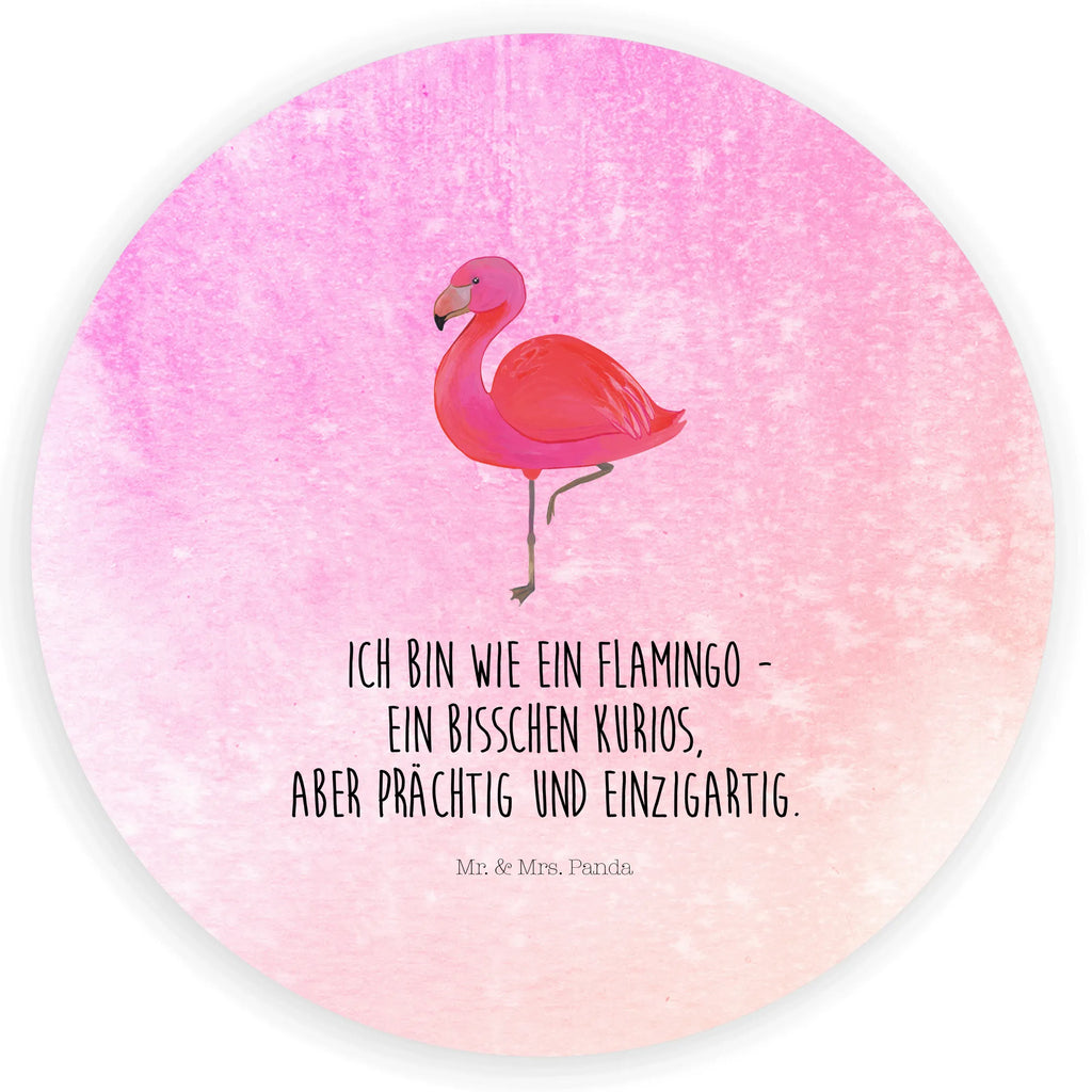 Rund Aufkleber Flamingo classic Sticker, Aufkleber, Etikett, Flamingo, Einzigartig, Selbstliebe, Stolz, ich, für mich, Spruch, Freundin, Freundinnen, Außenseiter, Sohn, Tochter, Geschwister