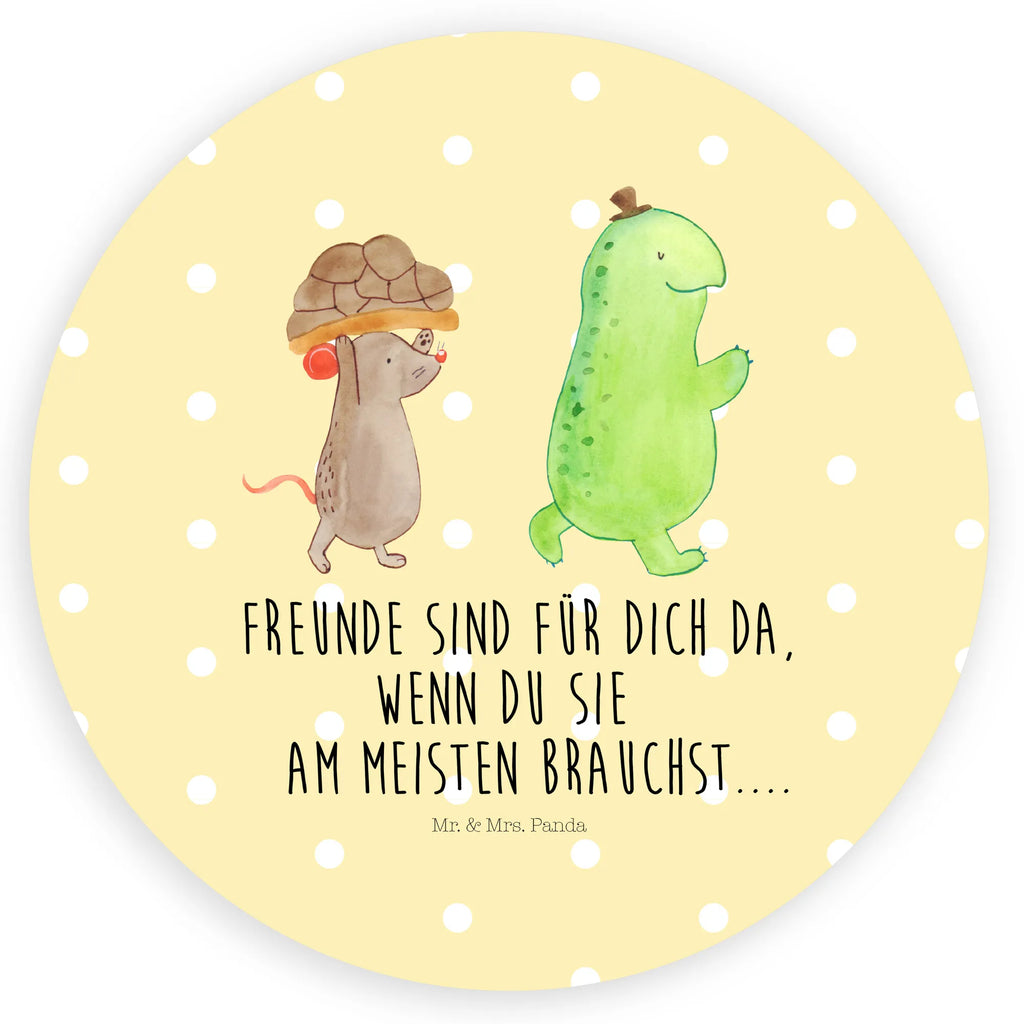 Rund Aufkleber Schildkröte & Maus Sticker, Aufkleber, Etikett, Schildkröte, Maus, Freunde, Freundinnen, beste Freunde, beste Freundinnen