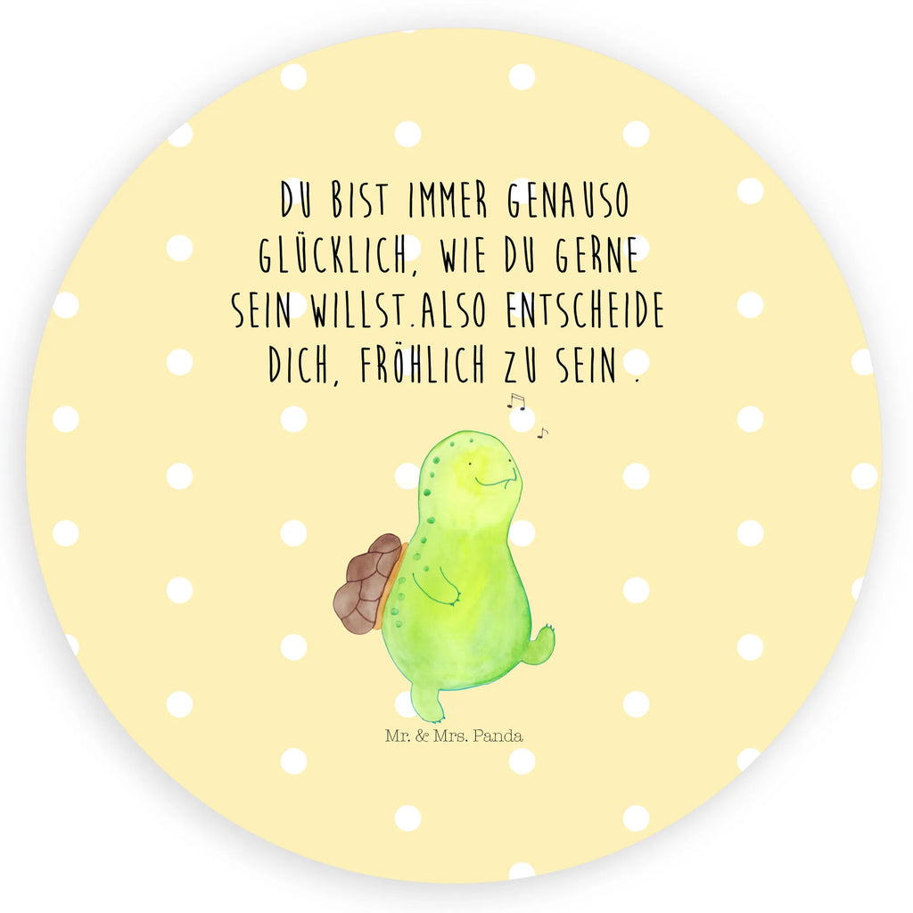 Rund Aufkleber Schildkröte pfeift Sticker, Aufkleber, Etikett, Schildkröte, Schildi, Schildkröten, fröhlich, Glück, Motivation, Lebensfreude, Depression, Trennung, Neuanfang