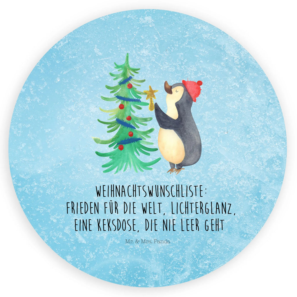 Rund Aufkleber Pinguin Weihnachtsbaum Sticker, Aufkleber, Etikett, Winter, Weihnachten, Weihnachtsdeko, Nikolaus, Advent, Heiligabend, Wintermotiv, Pinguin