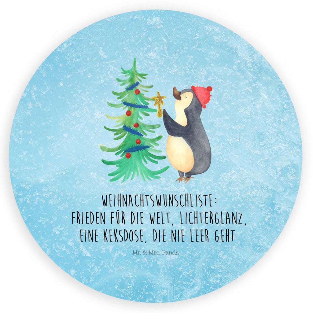 Rund Aufkleber Pinguin Weihnachtsbaum Sticker, Aufkleber, Etikett, Winter, Weihnachten, Weihnachtsdeko, Nikolaus, Advent, Heiligabend, Wintermotiv, Pinguin