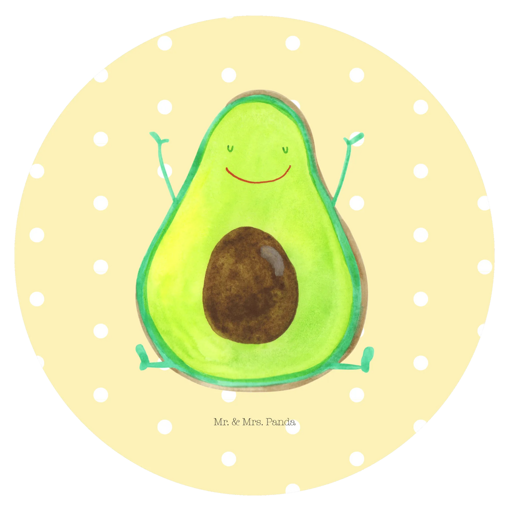 Rund Aufkleber Avocado Glücklich Sticker, Aufkleber, Etikett, Avocado, Veggie, Vegan, Gesund, Chaos