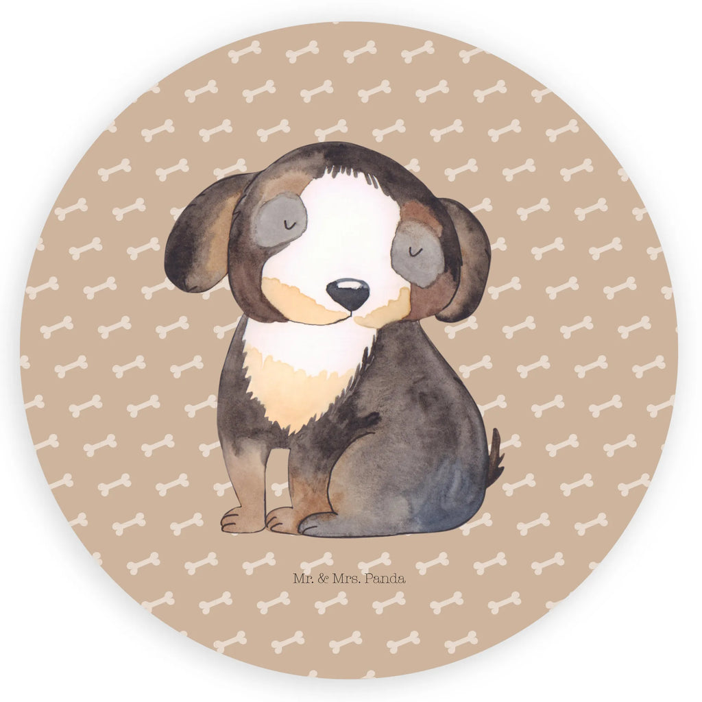 Rund Aufkleber Hund entspannt Sticker, Aufkleber, Etikett, Hund, Hundemotiv, Haustier, Hunderasse, Tierliebhaber, Hundebesitzer, Sprüche, schwarzer Hund, Hundeliebe, Liebe, Hundeglück