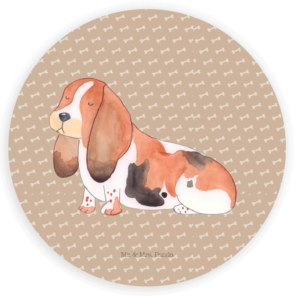 Rund Aufkleber Hund Basset Hound Sticker, Aufkleber, Etikett, Hund, Hundemotiv, Haustier, Hunderasse, Tierliebhaber, Hundebesitzer, Sprüche, Basset Hound, Basset, Hundeliebe, kinderlos