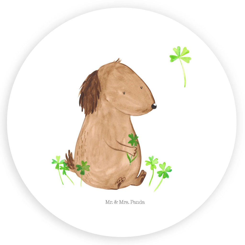 Rund Aufkleber Hund Kleeblatt Sticker, Aufkleber, Etikett, Hund, Hundemotiv, Haustier, Hunderasse, Tierliebhaber, Hundebesitzer, Sprüche, Kleeblatt, Glück, Tagträume, Motivation, Neuanfang, Geschenk, Glücksbringer, Selbstliebe, Achtsamkeit