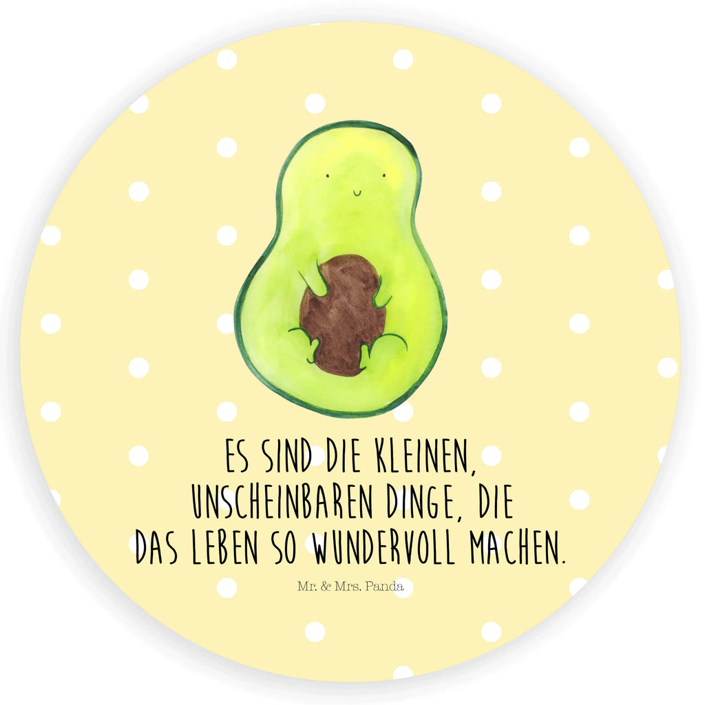 Rund Aufkleber Avocado mit Kern Sticker, Aufkleber, Etikett, Avocado, Veggie, Vegan, Gesund, Avokado, Avocadokern, Kern, Pflanze, Spruch Leben