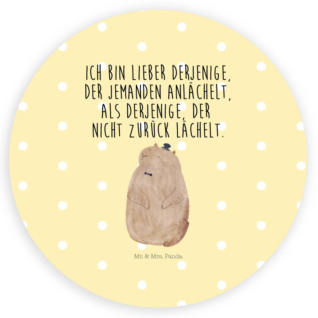 Rund Aufkleber Murmeltier Sticker, Aufkleber, Etikett, Tiermotive, Gute Laune, lustige Sprüche, Tiere, Murmeltier, Knigge, Fröhlichkeit, Freundlichkeit, Respekt, Anstand