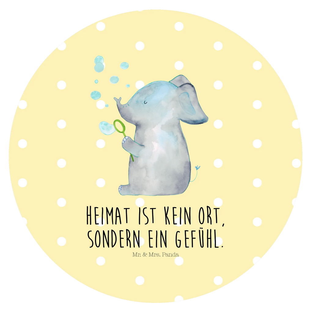 Rund Aufkleber Elefant Seifenblasen Sticker, Aufkleber, Etikett, Tiermotive, Gute Laune, lustige Sprüche, Tiere, Elefant, Elefanten, Dickhäuter, Rüsseltier, Seifenblasen, Liebe, Heimat, Gefühl. Daheim, Liebesbeweis, Liebesspruch