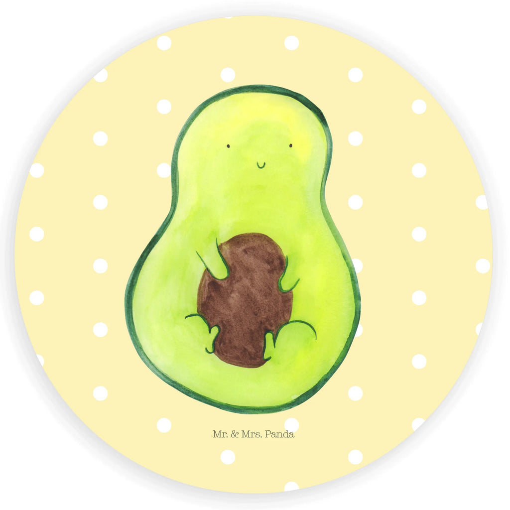 Rund Aufkleber Avocado mit Kern Sticker, Aufkleber, Etikett, Avocado, Veggie, Vegan, Gesund, Avokado, Avocadokern, Kern, Pflanze, Spruch Leben