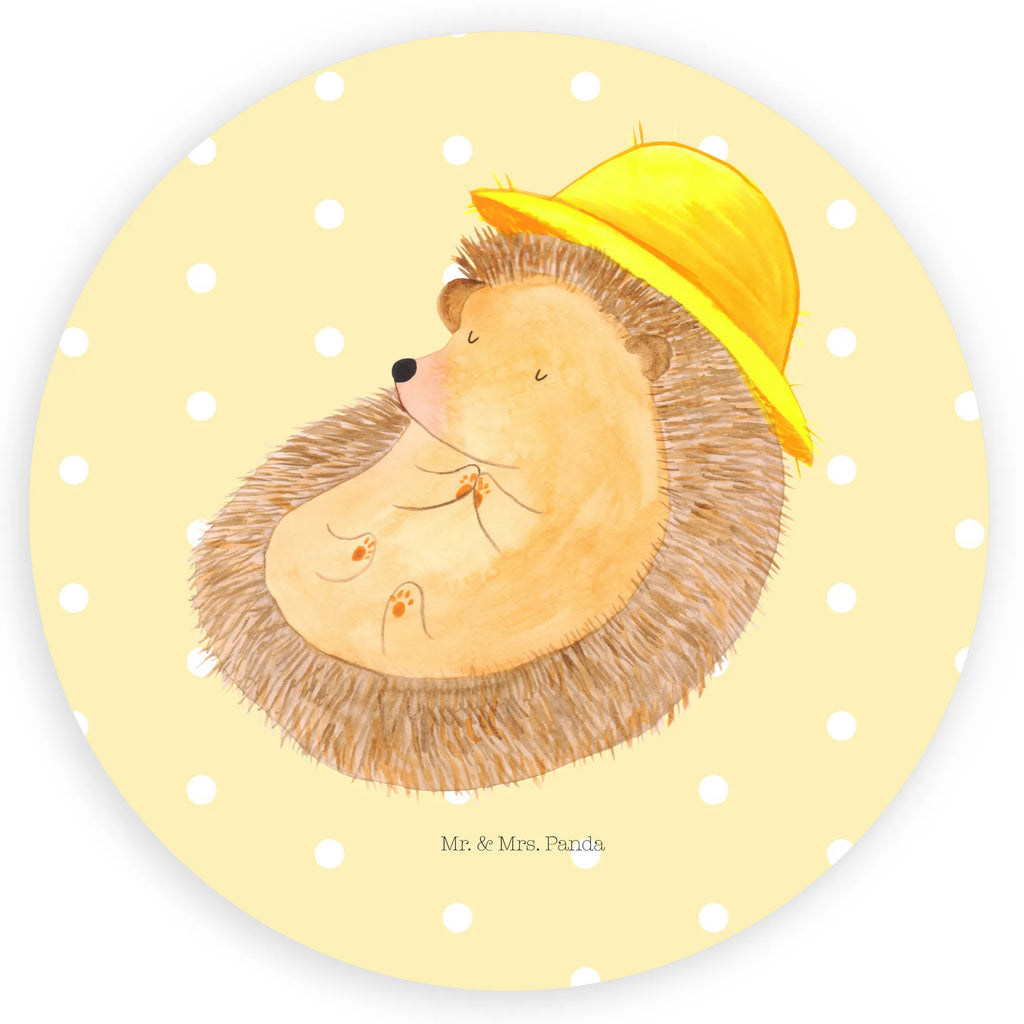 Rund Aufkleber Igel Beten Sticker, Aufkleber, Etikett, Tiermotive, Gute Laune, lustige Sprüche, Tiere, Igel, Igel mit Hut, Sonnenhut, Gott, Amen, beten, Leben, Dankbarkeit, Dankbar sein, dankbar, genießen