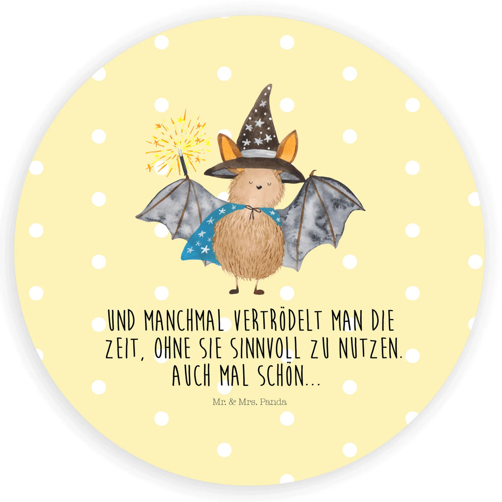 Rund Aufkleber Fledermaus Zauberer Sticker, Aufkleber, Etikett, Tiermotive, Gute Laune, lustige Sprüche, Tiere, Fledermaus, Fledermäuse, Zauberer, Magier, Frauen, reinsteigern