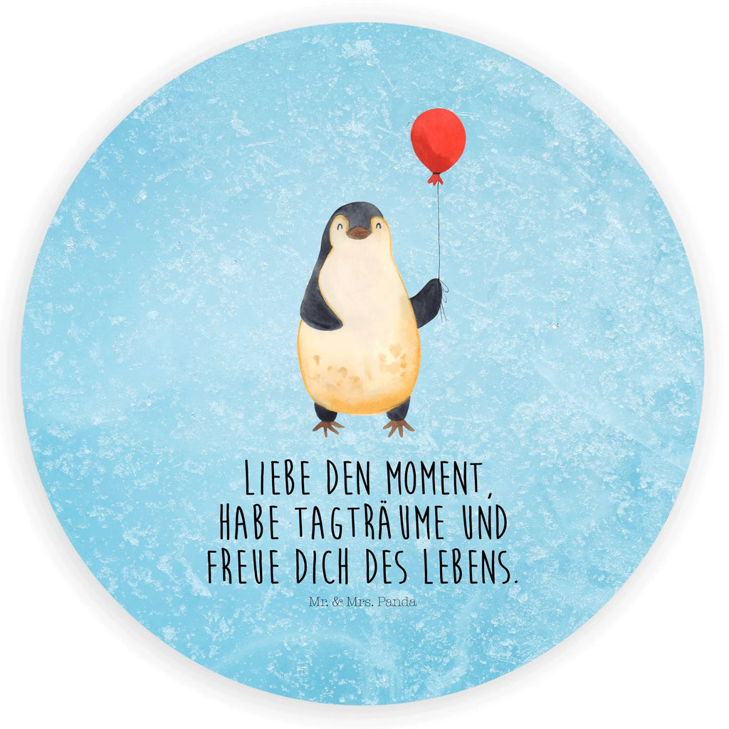 Rund Aufkleber Pinguin Luftballon Sticker, Aufkleber, Etikett, Pinguin, Pinguine, Luftballon, Tagträume, Lebenslust, Geschenk Freundin, Geschenkidee, beste Freundin, Motivation, Neustart, neues Leben, Liebe, Glück