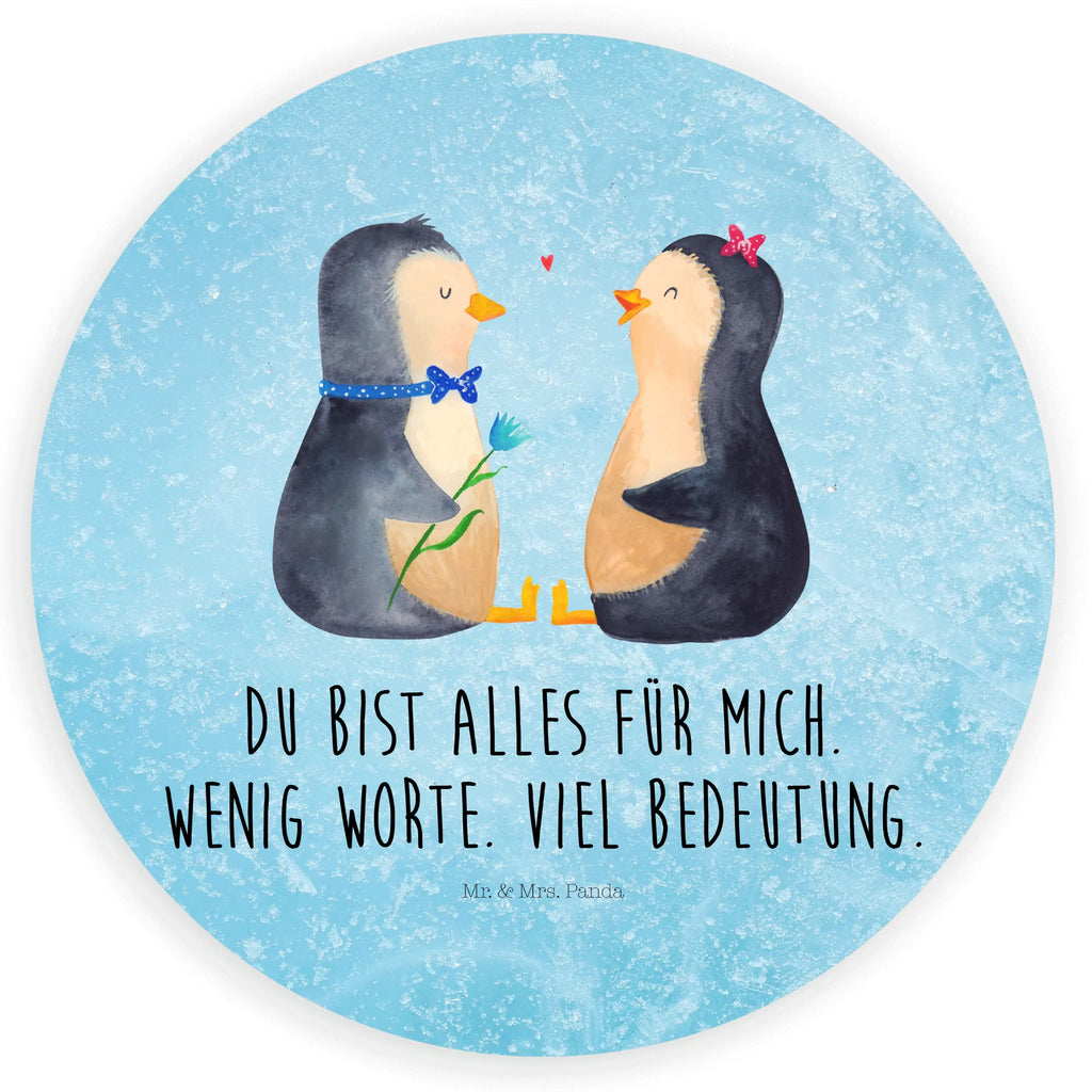 Rund Aufkleber Pinguin Pärchen Sticker, Aufkleber, Etikett, Pinguin, Pinguine, Liebe, Liebespaar, Liebesbeweis, Liebesgeschenk, Verlobung, Jahrestag, Hochzeitstag, Hochzeit, Hochzeitsgeschenk, große Liebe, Traumpaar