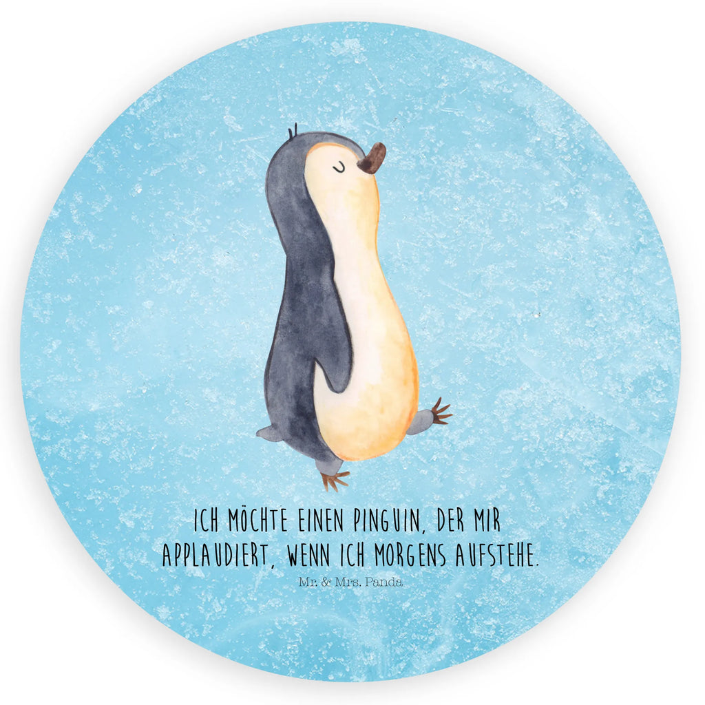 Rund Aufkleber Pinguin marschieren Sticker, Aufkleber, Etikett, Pinguin, Pinguine, Frühaufsteher, Langschläfer, Bruder, Schwester, Familie