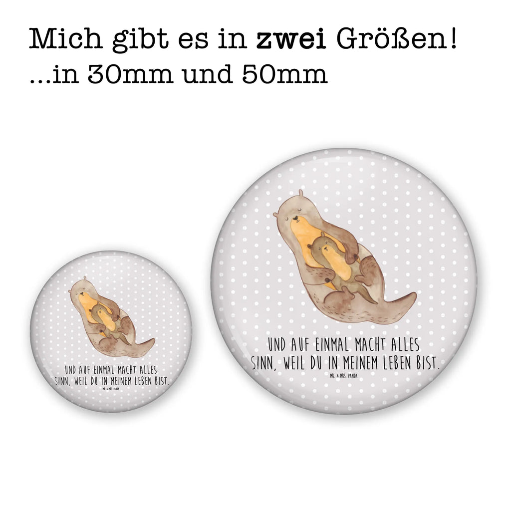 Button Otter mit Kind 50mm Button, Button, Pin, Anstecknadel, Otter, Fischotter, Seeotter, Otter Seeotter See Otter