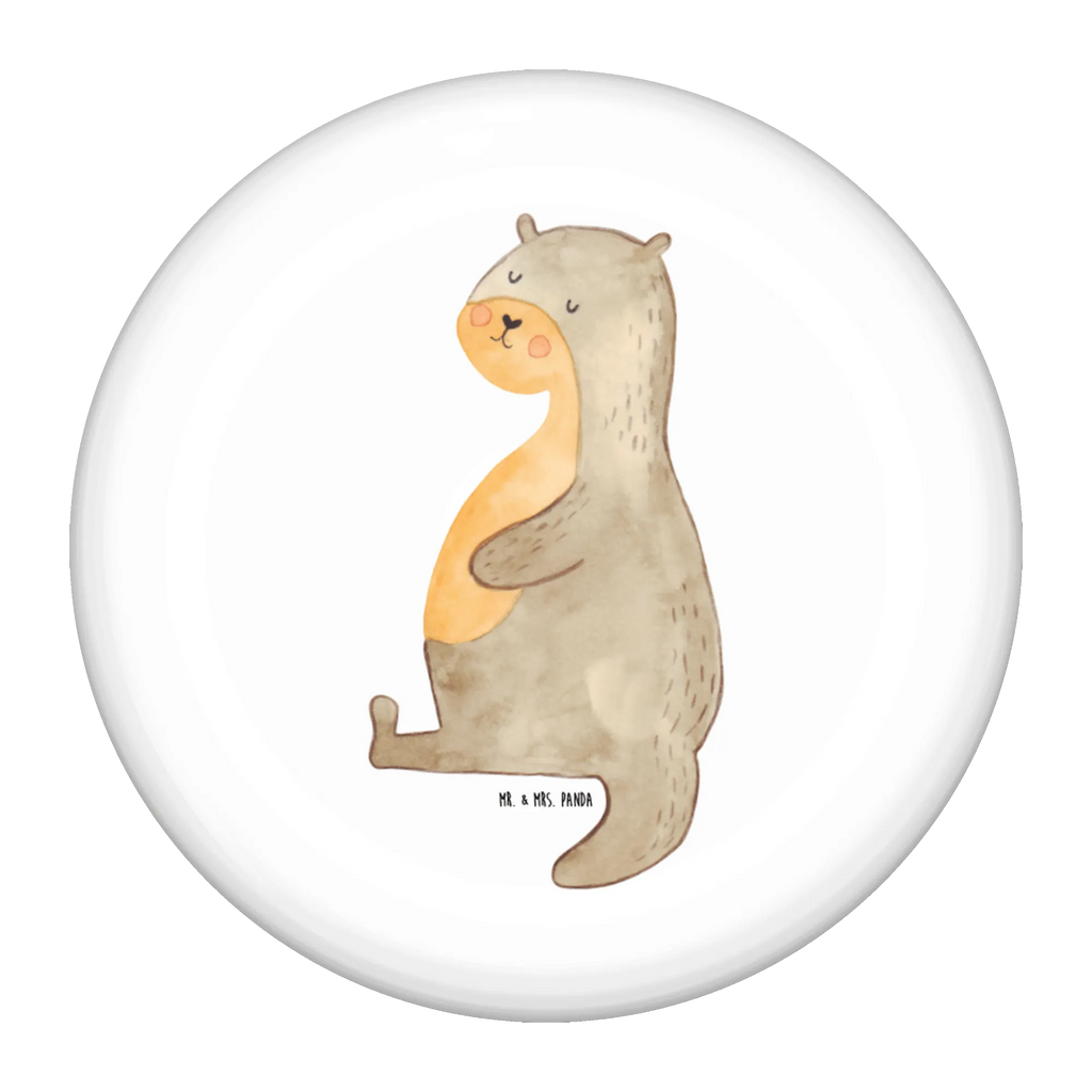 Button Otter Bauch 50mm Button, Button, Pin, Anstecknadel, Otter, Fischotter, Seeotter, Otter Seeotter See Otter