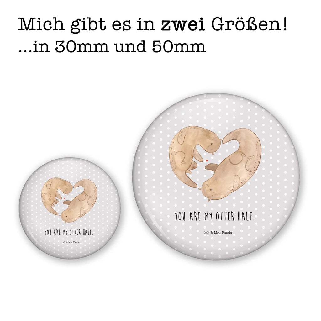 Button Otter Herz 50mm Button, Button, Pin, Anstecknadel, Otter, Fischotter, Seeotter, Liebe, Herz, Liebesbeweis, Liebesgeschenk, Bessere Hälfte, Love you, Jahrestag, Hochzeitstag, Verlobung, gemeinsames Leben