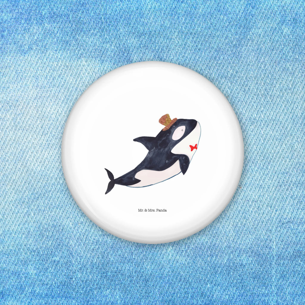 Button Orca Zylinder 50mm Button, Button, Pin, Anstecknadel, Meerestiere, Meer, Urlaub, Narwal, Glitter, Konfetti, Glitzer, Geburtstag, Feier, Fete, Fest, Glückwunsch, Orca