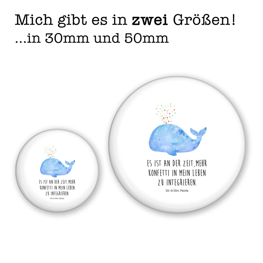 Button Wal Konfetti 50mm Button, Button, Pin, Anstecknadel, Meerestiere, Meer, Urlaub, Wal, Konfetti, Wale, Motivation, Neuanfang, Trennung, Diät, Abnehmen, Neustart, Lebensabschnitt, Geburtstag