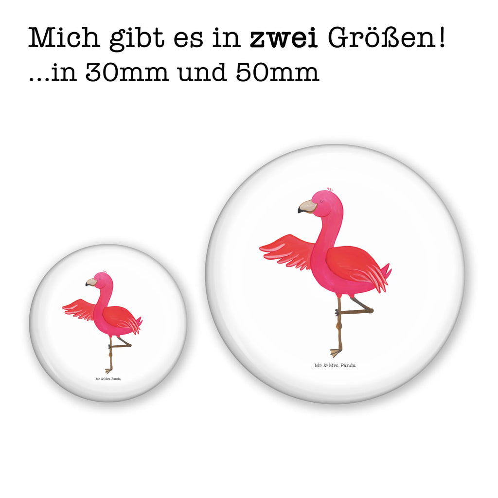 Button Flamingo Yoga 50mm Button, Button, Pin, Anstecknadel, Flamingo, Vogel, Yoga, Namaste, Achtsamkeit, Yoga-Übung, Entspannung, Ärger, Aufregen, Tiefenentspannung