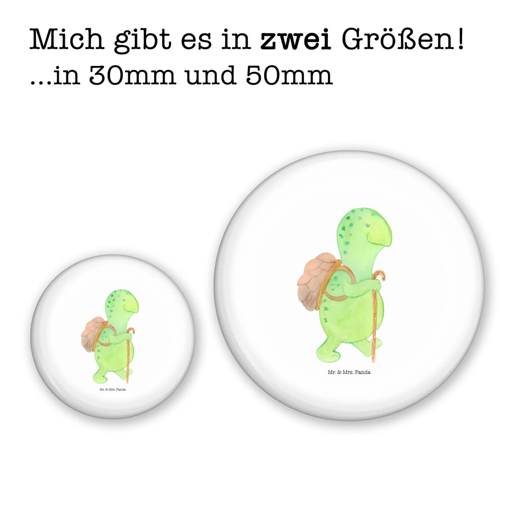 Button Schildkröte Wanderer 50mm Button, Button, Pin, Anstecknadel, Schildkröte, Schildkröten, Motivation, Motivationsspruch, Motivationssprüche, Neuanfang