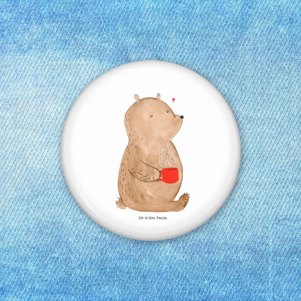 Button Bär Kaffee 50mm Button, Button, Pin, Anstecknadel, Bär, Teddy, Teddybär, Kaffee, Coffee, Bären, guten Morgen, Morgenroutine, Welt erobern, Welt retten, Motivation