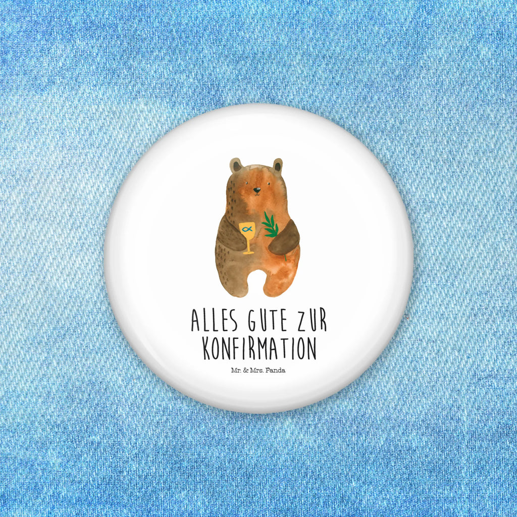 Button Konfirmation-Bär 50mm Button, Button, Pin, Anstecknadel, Bär, Teddy, Teddybär, Konfirmation, Kirche, evangelisch, Gottesdienst