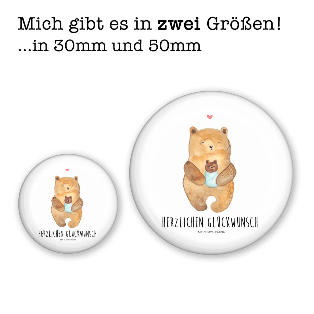 Button Bär mit Baby 50mm Button, Button, Pin, Anstecknadel, Bär, Teddy, Teddybär, Eltern, Mutter, Baby, Taufe, Geburt, Nichte, Neffe, Enkel, Enkelin, Täufling, Geburtstag, Glückwunsch