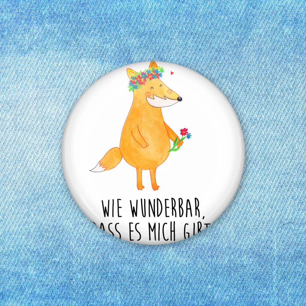 Button Fuchs Blumenliebe 50mm Button, Button, Pin, Anstecknadel, Fuchs, Füchse, Fox, Liebe, Freundin, Fuchsmädchen, Blumenmädchen, Freundinnen, Liebesbeweis, Blume, Blumen, Motivation, Freude, ich, mich, Selbstliebe